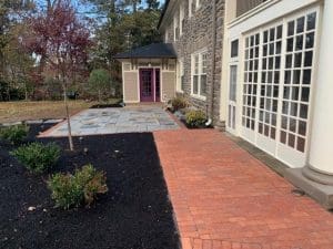 brick & stone paver patio